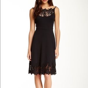 Free People Forget Me Not Black Crochet Dress